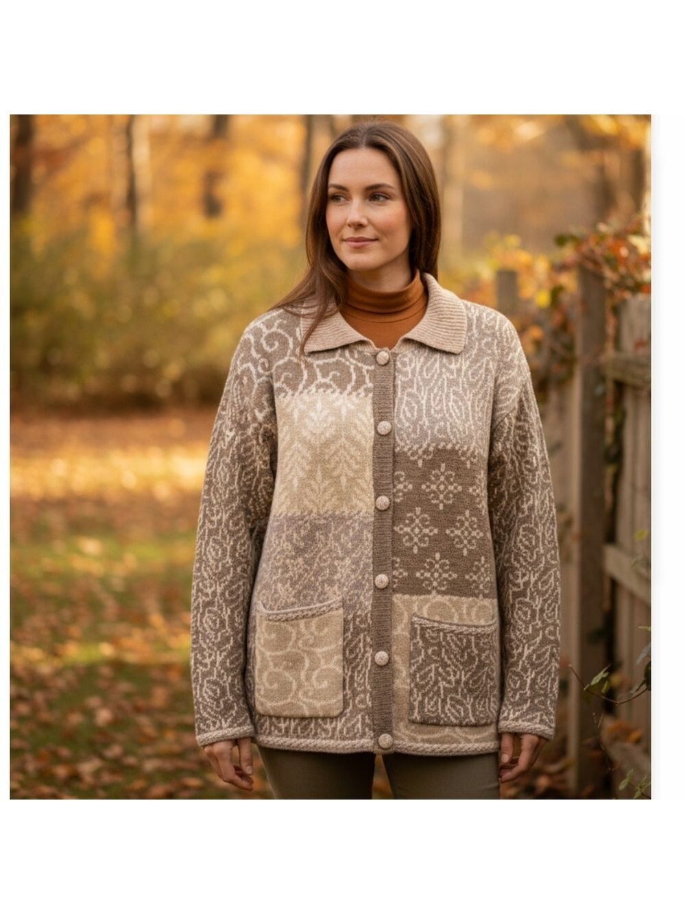 Icelandic Design wool blend button up jacket